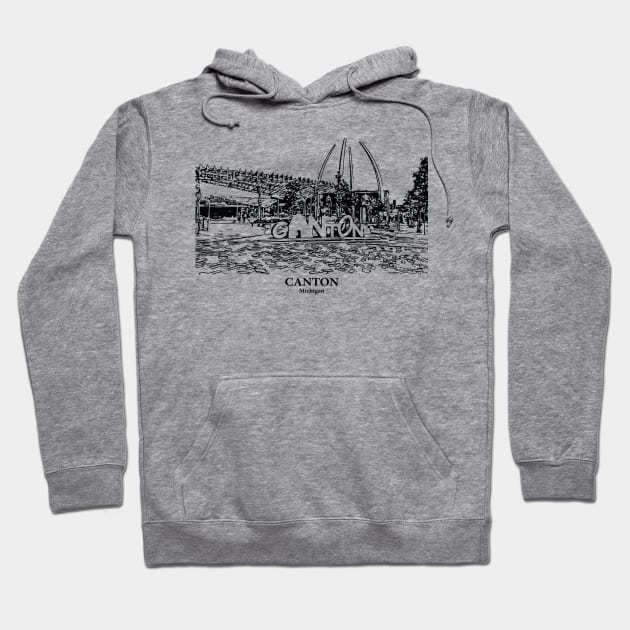 Canton - Michigan Hoodie by Lakeric